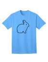 Charming Bunny Rabbit Easter-Themed Adult T-Shirt - Perfect for Festive Celebrations-Mens T-shirts-TooLoud-Aquatic-Blue-Small-Davson Sales