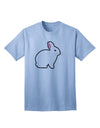 Charming Bunny Rabbit Easter-Themed Adult T-Shirt - Perfect for Festive Celebrations-Mens T-shirts-TooLoud-Light-Blue-Small-Davson Sales