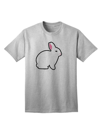 Charming Bunny Rabbit Easter-Themed Adult T-Shirt - Perfect for Festive Celebrations-Mens T-shirts-TooLoud-AshGray-Small-Davson Sales