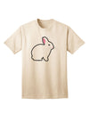 Charming Bunny Rabbit Easter-Themed Adult T-Shirt - Perfect for Festive Celebrations-Mens T-shirts-TooLoud-Natural-Small-Davson Sales