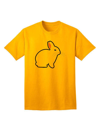 Charming Bunny Rabbit Easter-Themed Adult T-Shirt - Perfect for Festive Celebrations-Mens T-shirts-TooLoud-Gold-Small-Davson Sales