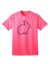 Charming Bunny Rabbit Easter-Themed Adult T-Shirt - Perfect for Festive Celebrations-Mens T-shirts-TooLoud-Neon-Pink-Small-Davson Sales