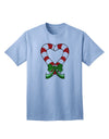 Charming Candy Cane Heart - Christmas Adult T-Shirt Collection-Mens T-shirts-TooLoud-Light-Blue-Small-Davson Sales