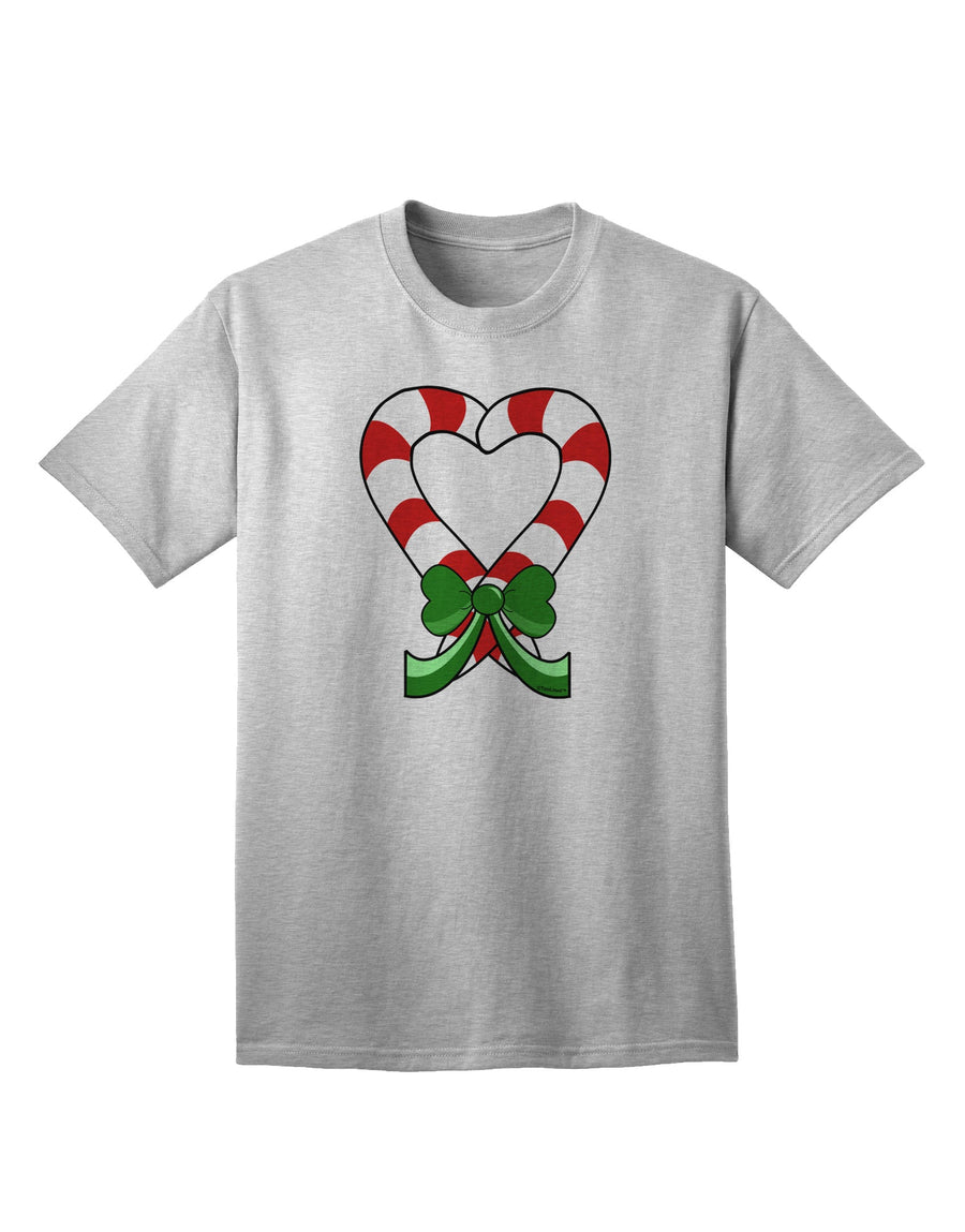 Charming Candy Cane Heart - Christmas Adult T-Shirt Collection-Mens T-shirts-TooLoud-White-Small-Davson Sales