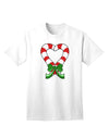 Charming Candy Cane Heart - Christmas Adult T-Shirt Collection-Mens T-shirts-TooLoud-White-Small-Davson Sales