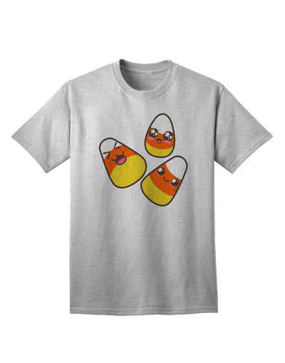 Charming Candy Corn Family Halloween Adult T-Shirt - Perfect for Festive Celebrations-Mens T-shirts-TooLoud-AshGray-Small-Davson Sales