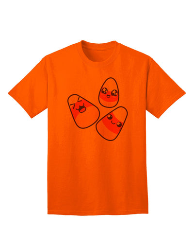 Charming Candy Corn Family Halloween Adult T-Shirt - Perfect for Festive Celebrations-Mens T-shirts-TooLoud-Orange-Small-Davson Sales