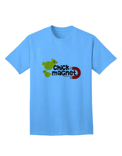 Charming Chick Magnet Design - Premium Adult T-Shirt for the Modern Individual-Mens T-shirts-TooLoud-Aquatic-Blue-Small-Davson Sales