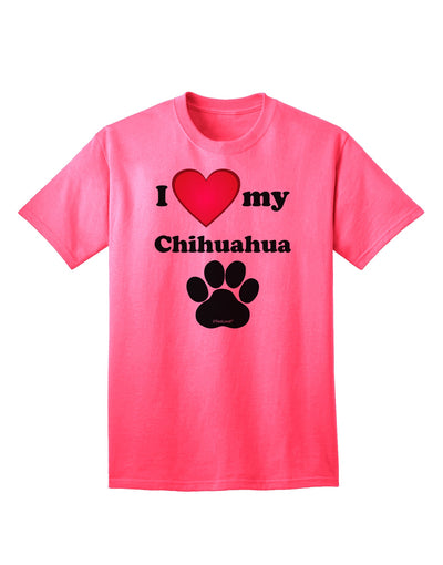 Charming Chihuahua Adult T-Shirt by TooLoud-Mens T-shirts-TooLoud-Neon-Pink-Small-Davson Sales