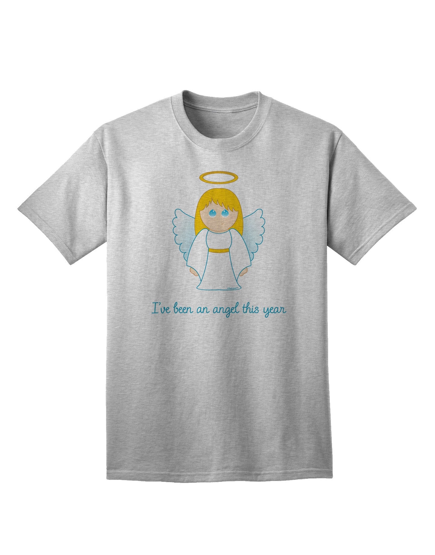 Charming Christmas Collection: 'I've Been An Angel This Year' - Stylish Adult T-Shirt-Mens T-shirts-TooLoud-AshGray-Small-Davson Sales
