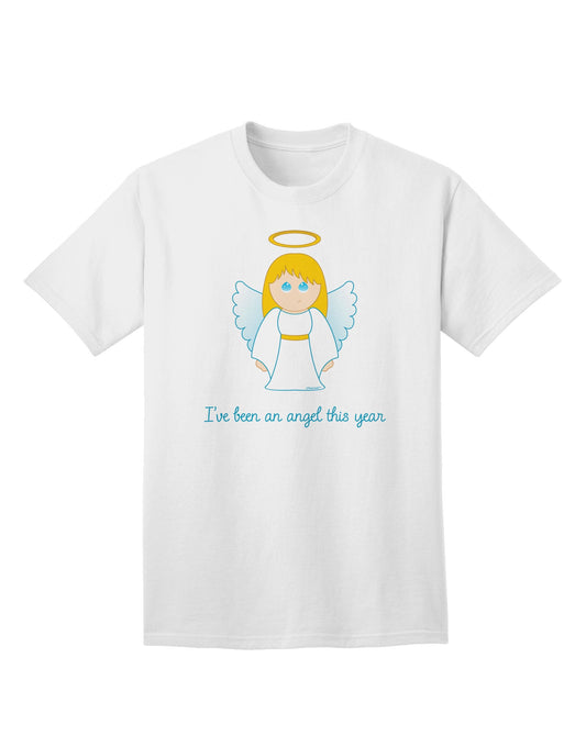 Charming Christmas Collection: 'I've Been An Angel This Year' - Stylish Adult T-Shirt-Mens T-shirts-TooLoud-White-Small-Davson Sales
