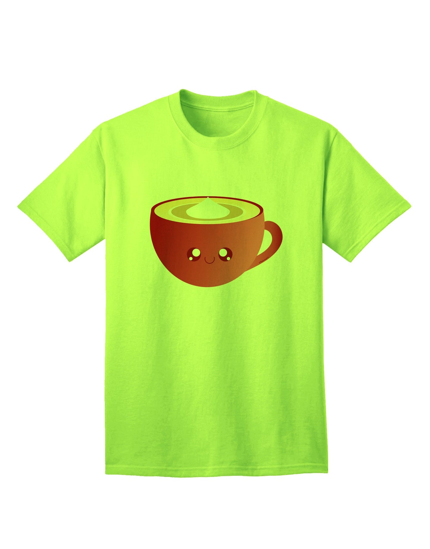 Charming Christmas Eggnog Graphic Adult T-Shirt - Perfect for Festive Celebrations-Mens T-shirts-TooLoud-Neon-Green-Small-Davson Sales