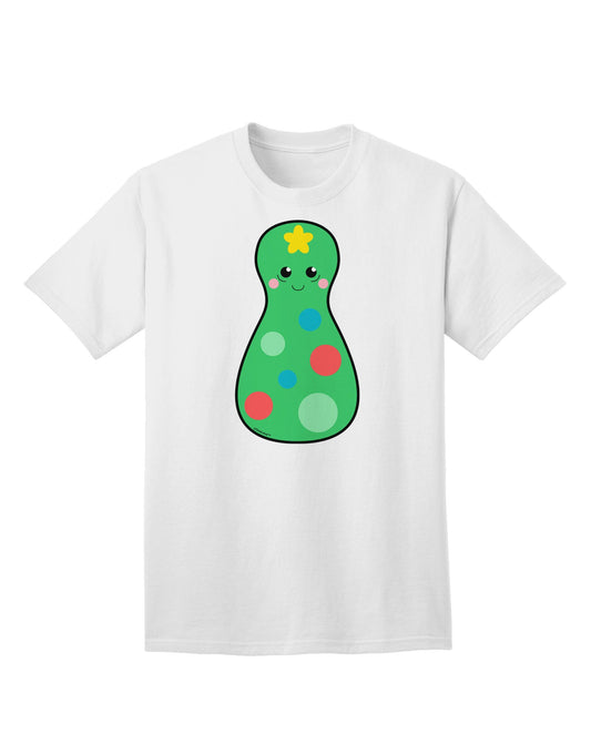 Charming Christmas Tree Matryoshka Nesting Doll - Premium Adult T-Shirt for Festive Season-Mens T-shirts-TooLoud-White-Small-Davson Sales
