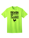 Charming Countryside: A Woman With Chickens - Adult T-Shirt Collection-Mens T-shirts-TooLoud-Neon-Green-Small-Davson Sales