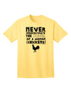 Charming Countryside: A Woman With Chickens - Adult T-Shirt Collection-Mens T-shirts-TooLoud-Yellow-Small-Davson Sales