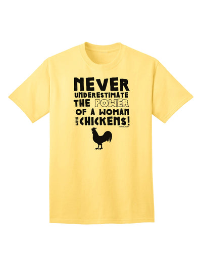 Charming Countryside: A Woman With Chickens - Adult T-Shirt Collection-Mens T-shirts-TooLoud-Yellow-Small-Davson Sales