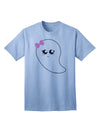 Charming 'Cute Girl Ghost' Halloween Adult T-Shirt - A Must-Have Festive Apparel-Mens T-shirts-TooLoud-Light-Blue-Small-Davson Sales