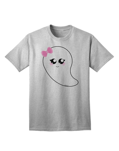 Charming 'Cute Girl Ghost' Halloween Adult T-Shirt - A Must-Have Festive Apparel-Mens T-shirts-TooLoud-AshGray-Small-Davson Sales