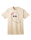 Charming 'Cute Girl Ghost' Halloween Adult T-Shirt - A Must-Have Festive Apparel-Mens T-shirts-TooLoud-Natural-Small-Davson Sales