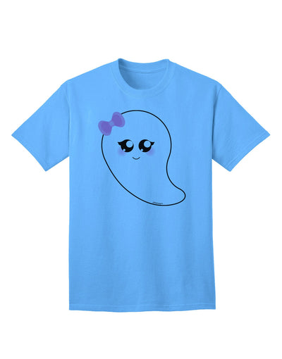 Charming 'Cute Girl Ghost' Halloween Adult T-Shirt - A Must-Have Festive Apparel-Mens T-shirts-TooLoud-Aquatic-Blue-Small-Davson Sales