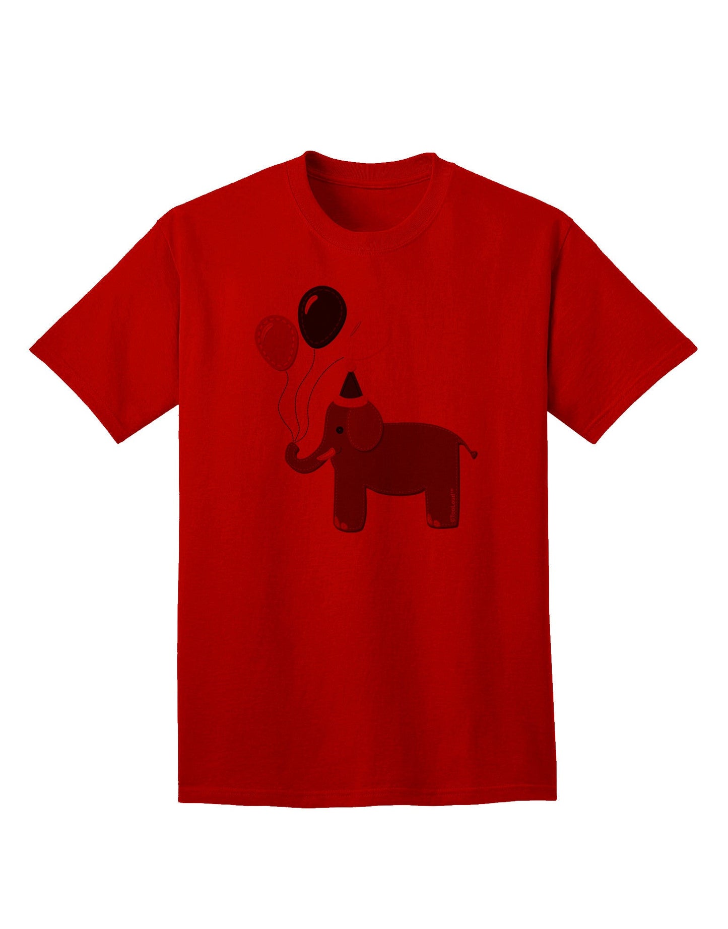Charming Elephant with Balloons: Premium Adult T-Shirt Collection-Mens T-shirts-TooLoud-Red-Small-Davson Sales