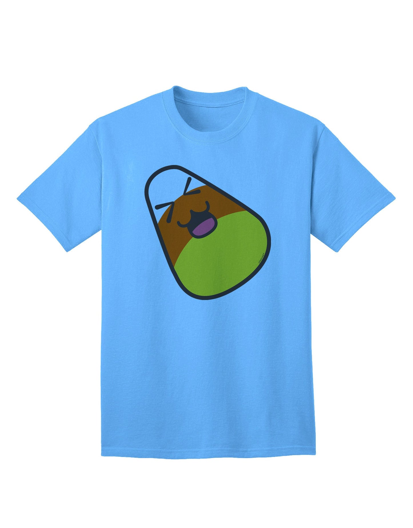 Charming 'Father Candy Corn' Family Halloween Adult T-Shirt - Perfect for Festive Celebrations-Mens T-shirts-TooLoud-Aquatic-Blue-Small-Davson Sales