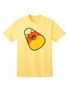 Charming 'Father Candy Corn' Family Halloween Adult T-Shirt - Perfect for Festive Celebrations-Mens T-shirts-TooLoud-Yellow-Small-Davson Sales