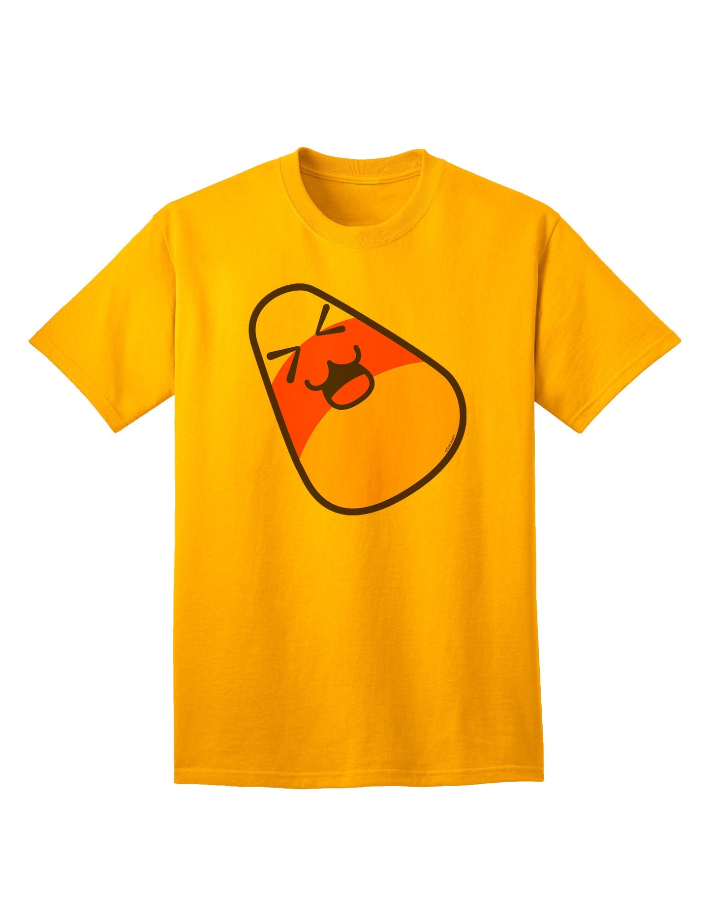 Charming 'Father Candy Corn' Family Halloween Adult T-Shirt - Perfect for Festive Celebrations-Mens T-shirts-TooLoud-Gold-Small-Davson Sales