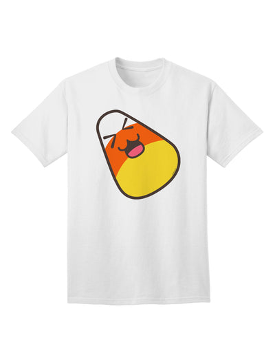 Charming 'Father Candy Corn' Family Halloween Adult T-Shirt - Perfect for Festive Celebrations-Mens T-shirts-TooLoud-White-Small-Davson Sales
