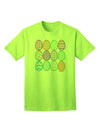 Charming Faux Applique Easter Eggs - Adult T-Shirt Collection for Festive Elegance-Mens T-shirts-TooLoud-Neon-Green-Small-Davson Sales