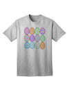 Charming Faux Applique Easter Eggs - Adult T-Shirt Collection for Festive Elegance-Mens T-shirts-TooLoud-AshGray-Small-Davson Sales