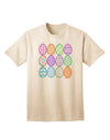 Charming Faux Applique Easter Eggs - Adult T-Shirt Collection for Festive Elegance-Mens T-shirts-TooLoud-Natural-Small-Davson Sales