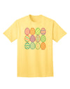 Charming Faux Applique Easter Eggs - Adult T-Shirt Collection for Festive Elegance-Mens T-shirts-TooLoud-Yellow-Small-Davson Sales