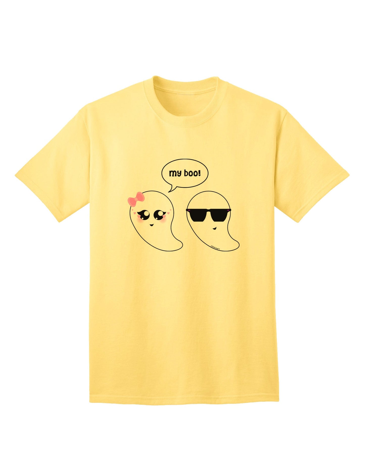 Charming Ghost Duo 'My Boo' - Adult Halloween T-Shirt Collection-Mens T-shirts-TooLoud-Yellow-Small-Davson Sales
