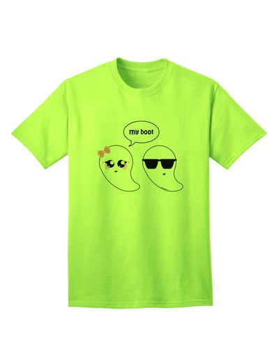 Charming Ghost Duo 'My Boo' - Adult Halloween T-Shirt Collection-Mens T-shirts-TooLoud-Neon-Green-Small-Davson Sales