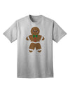 Charming Gingerbread Man Christmas Adult T-Shirt - A Festive Ecommerce Exclusive-Mens T-shirts-TooLoud-AshGray-Small-Davson Sales