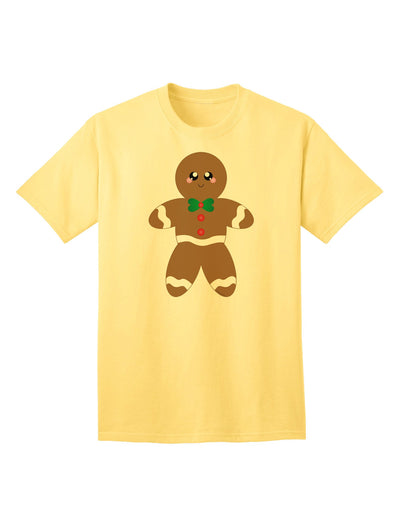 Charming Gingerbread Man Christmas Adult T-Shirt - A Festive Ecommerce Exclusive-Mens T-shirts-TooLoud-Yellow-Small-Davson Sales