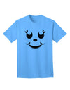 Charming 'Girl Jack O Lantern' Pumpkin Face - Adult T-Shirt for Casual Chic-Mens T-shirts-TooLoud-Aquatic-Blue-Small-Davson Sales