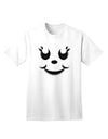 Charming 'Girl Jack O Lantern' Pumpkin Face - Adult T-Shirt for Casual Chic-Mens T-shirts-TooLoud-White-Small-Davson Sales