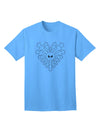 Charming Heart Snowflake Christmas Adult T-Shirt - A Festive Ecommerce Exclusive-Mens T-shirts-TooLoud-Aquatic-Blue-Small-Davson Sales