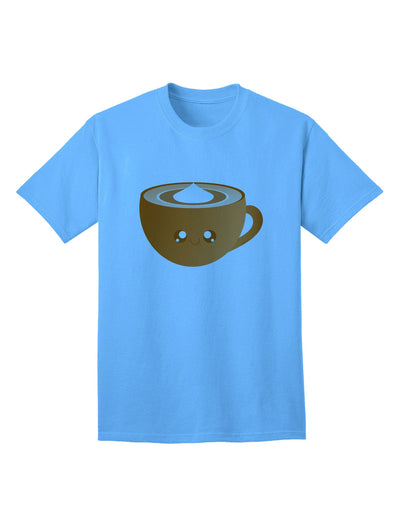 Charming Holiday Collection: Pumpkin Spice Latte Adult T-Shirt - A Cute Festive Essential-Mens T-shirts-TooLoud-Aquatic-Blue-Small-Davson Sales