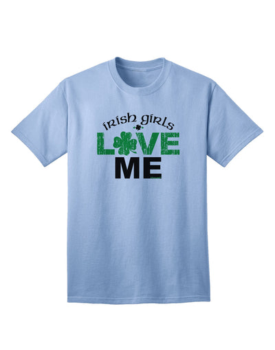 Charming Irish Girls Love Me - Premium Adult T-Shirt Collection-Mens T-shirts-TooLoud-Light-Blue-Small-Davson Sales