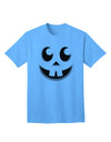 Charming Jack O Lantern Pumpkin Face - Premium Adult T-Shirt for Casual Wear-Mens T-shirts-TooLoud-Aquatic-Blue-Small-Davson Sales