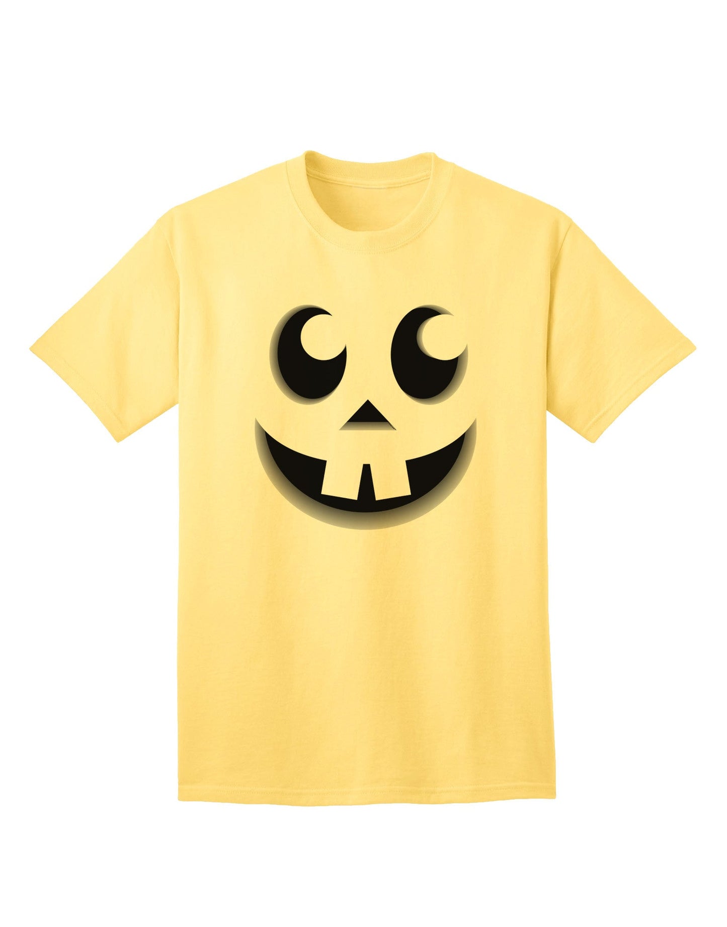 Charming Jack O Lantern Pumpkin Face - Premium Adult T-Shirt for Casual Wear-Mens T-shirts-TooLoud-Yellow-Small-Davson Sales