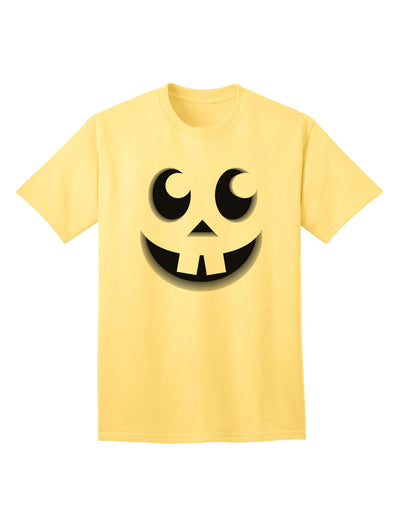 Charming Jack O Lantern Pumpkin Face - Premium Adult T-Shirt for Casual Wear-Mens T-shirts-TooLoud-Yellow-Small-Davson Sales