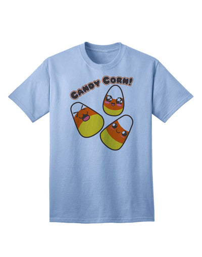 Charming Kawaii Candy Corn - Adult Halloween T-Shirt for the Fashion-Conscious-Mens T-shirts-TooLoud-Light-Blue-Small-Davson Sales