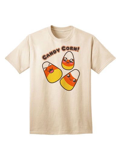 Charming Kawaii Candy Corn - Adult Halloween T-Shirt for the Fashion-Conscious-Mens T-shirts-TooLoud-Natural-Small-Davson Sales