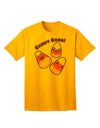 Charming Kawaii Candy Corn - Adult Halloween T-Shirt for the Fashion-Conscious-Mens T-shirts-TooLoud-Gold-Small-Davson Sales