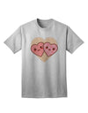 Charming Kawaii Hearts Adult T-Shirt - A Super Cute Addition to Your Wardrobe-Mens T-shirts-TooLoud-AshGray-Small-Davson Sales