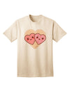 Charming Kawaii Hearts Adult T-Shirt - A Super Cute Addition to Your Wardrobe-Mens T-shirts-TooLoud-Natural-Small-Davson Sales